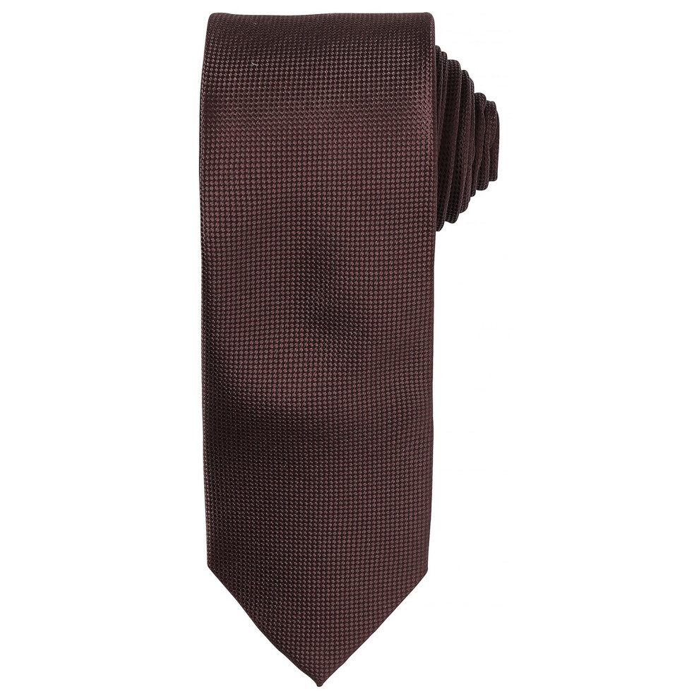 Premier (One Size, Brown) Unisex Adult Micro Waffle Tie