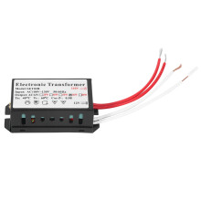 110V to 12V 60W Halogen Light Power Supply Converter Electronic Transformer Black