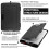 Clip Board Organizer Clipboards with Storage Nursing Clipboard Foldable File Folder Plastic Clipboard (Black) 3