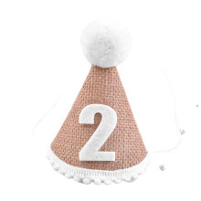 Mütze Baby-Geburtstagsparty-Mütze 2. Jahre Kinder-Babyparty-Mütze Geburtstags-Stirnband-Dekoration D