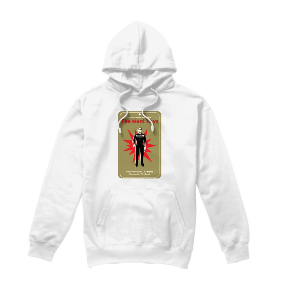 Star Trek (Xxl, ) Mens The Next Generation Season 3 Episode 22 Hoodie White
