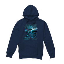 (M, Navy) Star Trek Mens Enterprise 25 Hoodie