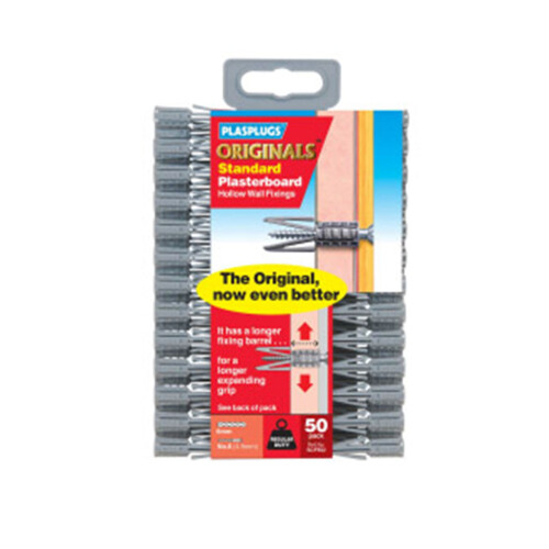 Plasplugs Wall Plugs (Pack of 50)