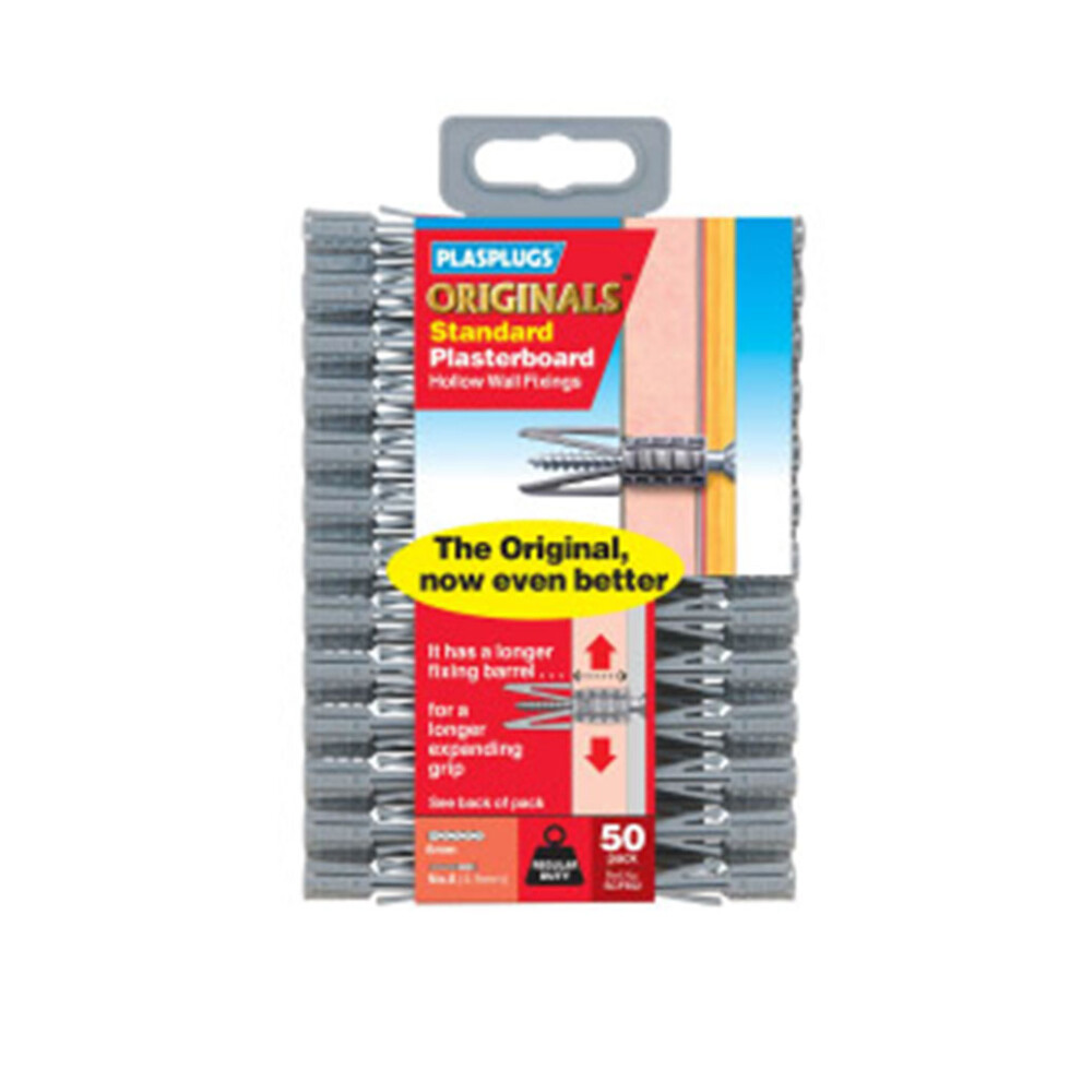 Plasplugs Wall Plugs (Pack Of 50) 5063107770387