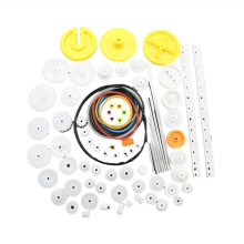 82PCS/Set Gear Package Kit DIY Gear Assortment Accessories Set for Toy Motor Car Robot Various Gear Axle Belt Bushings
