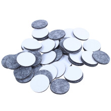 50Pcs Forme Ronde Table Chaise Patte de meuble Feutre Tapis Gris