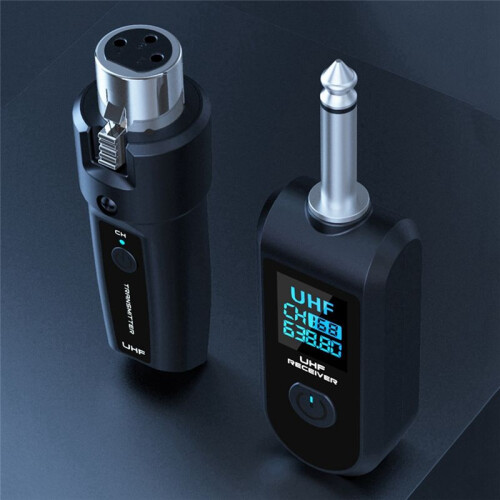 Wireless Audio Transmission Receiver and Transmitter System Professional Wireless Guitar XLR Transmitter and Receiver 1