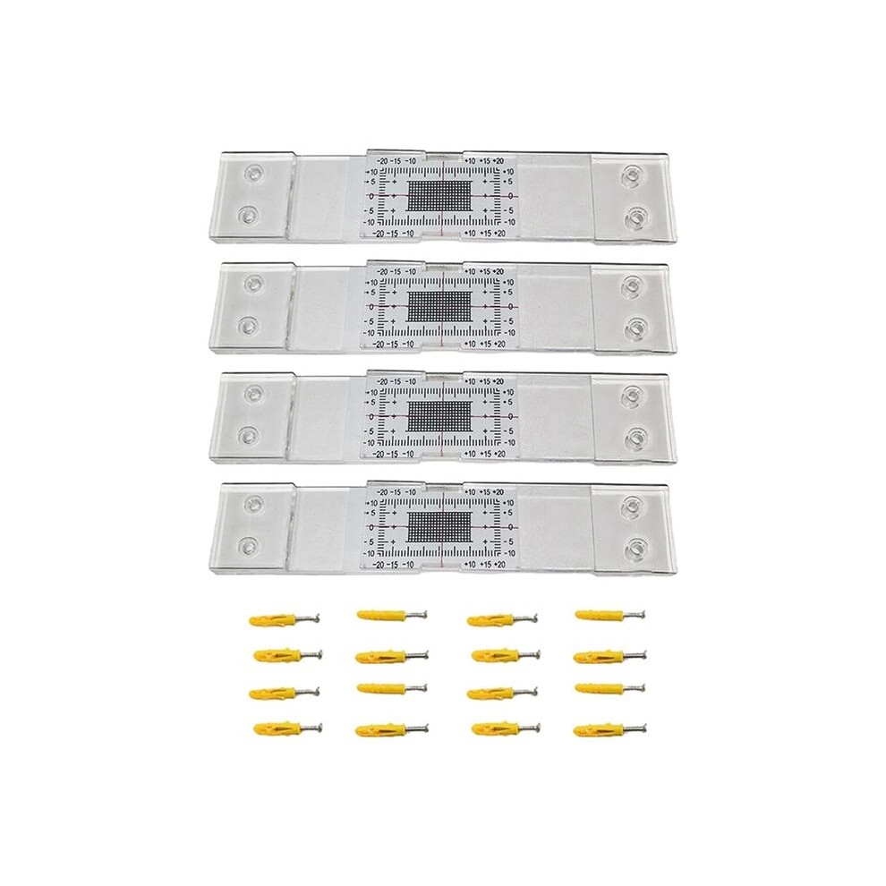 Thickness Gauge 4Pcs Crack Monitoring Record, Standard Tell-Tale Crack Monitor For The Standard And Corner Tell-Tale 6033897255226