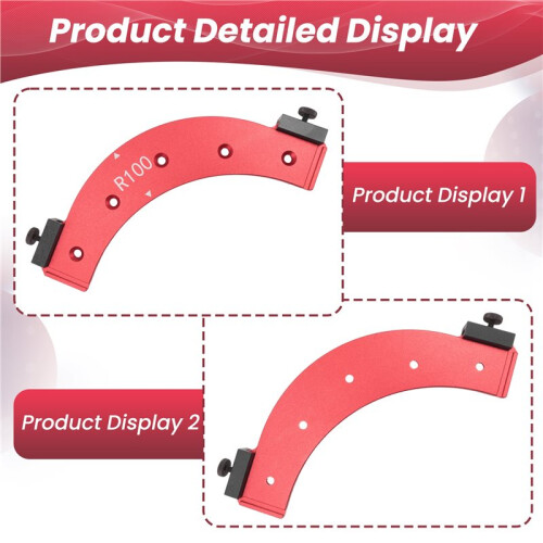 Inner/Outer Corner Large Arc Mold Electric Router Slotting Template Woodworking Curved Angle Chamfering Template Tools A