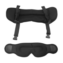 Travel Pillow, Airplane Neck Pillow for Long Flight, Oversized Strap with Eye Mask for Sleep, 360Support Headrest