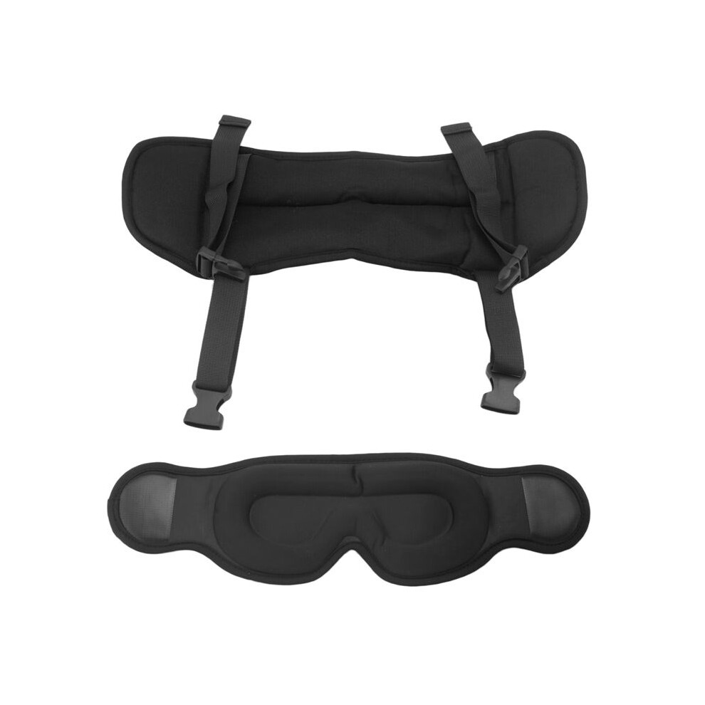Travel Pillow, Airplane Neck Pillow For Long Flight, Oversized Strap With Eye Mask For Sleep, 360Support Headrest 6033897284936