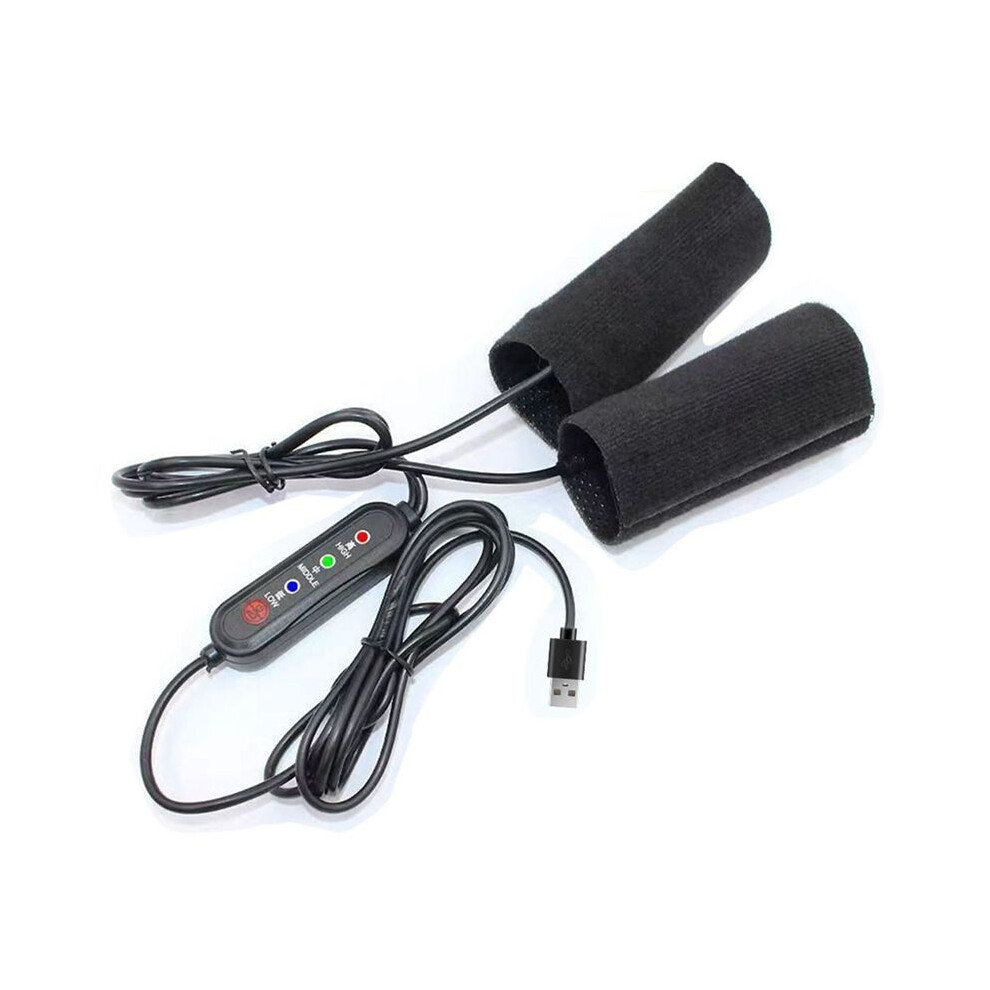 1Pcs Motorcycle Heated Handlebar Cover 5V 2A Usb Electric Handle Cover 3 Gear Warmer Heated Handgrips Motorcycle Part 6031141165031