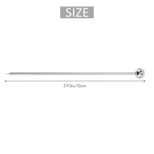 15Pcs Cocktail Picks, 4 Inch Reusable Stainless Steel Martini Picks Cocktail Toothpicks for Olives Appetizers Sandwich