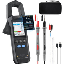 DMC-100 Digital Clamp Meter 9999 Count TRMS Multimeter, 600A Curve Recording Rechargeable Amplifier Meter,