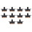 10 x  0.5A 50V 3 Position 2P2T DPDT Panel Mount Slide  SS23D32 1