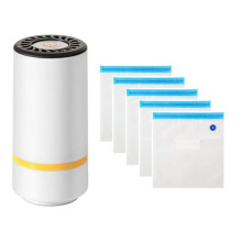 Pompe à Air Électrique Rechargeable par USB avec Sac de Rangement Sous Vide à Filament - Fonctionnement Rapide à une Touche pour un Gain de Place