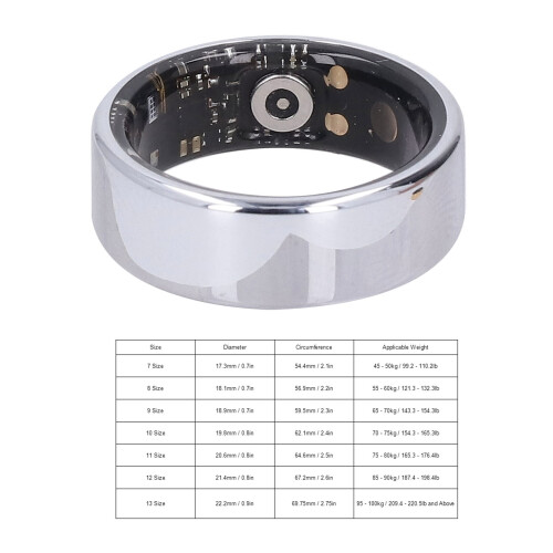 Smart Ring 20 mAh, Innendurchmesser 18,1 mm, Silber 1