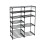 7-Tier Space-Saving Shoe Rack, Holds  to 21 Pairs, Black 1