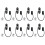 8PCS Child Protection Window Restrictor Adjustable Window Lock Child Safety Stopper Falling Prevention Security Locks-A 1