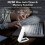 Book Light with Timer USB Rechargeable Reading Light Clip- Read Lamp Bookmark Night Light Book Lamp 5 Brightness-Black 8
