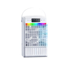 Portable Air Conditioner Fan Evaporative Air Cooler Air Conditioner Humidifier with 3 Speed 7 Color for Room Camping