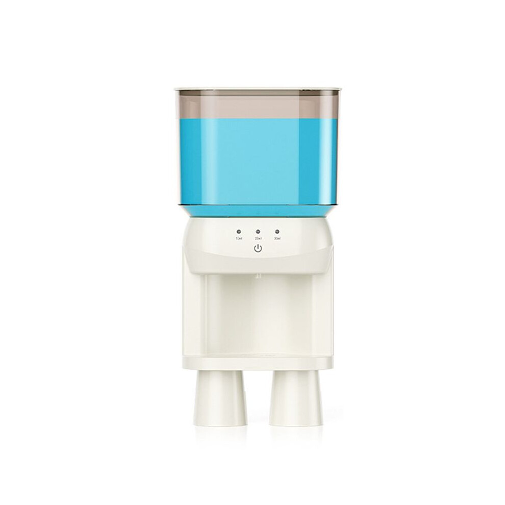 Automatic Mouthwash Dispenser for Bathroom, Adjustable Dispensing Levels, Rechargeable, 2 Magnetic Cups,Wall Mounted