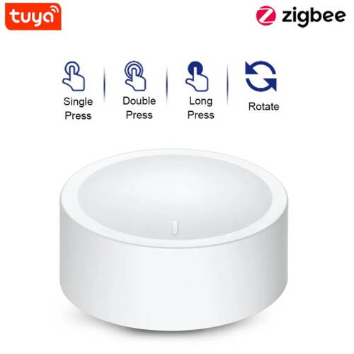 Tuya ZigBee Knob  Wireless Scene Button Rotatable Dimmer   Home Automation Linkage Remoter 2