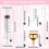 60 Pcs Perfume Refill Tool Kit Perfume Dispenser Transfer Kit for Liquid Small Bottle 7