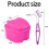 2 Pack Denture Bath Case Cup Retainer Cleaner Holder Case False Teeth Soaking Container Dental Bath Storage Box A 9