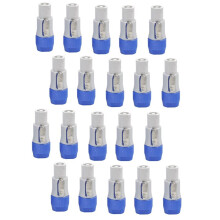 20PCS Powercon Connector Male Plug Power Plug Adapter for Light Stage Light Power Input White