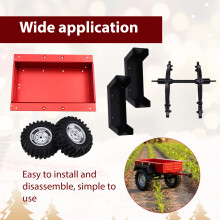 RC Crawler Anhänger 1/10 RC Crawler Axial SCX10 90046 TRX4 TRX6 Redcat RC4WD D90 CC01 Simulationszubehör Rot