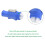 20PCS Powercon Connector Male Plug Power Plug Adapter for  Light Stage Light Power Input White 7