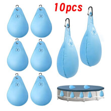 10 Pesas para Cubierta de Piscina con Ganchos. Bolsa Colgante Profesional Premium para Cubierta de Piscina, Ideal para el Invierno.