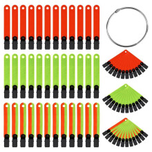 36pcs Reflective Trail Markers, High Visibility Trail Markers with Open Buckle Reflective Trail