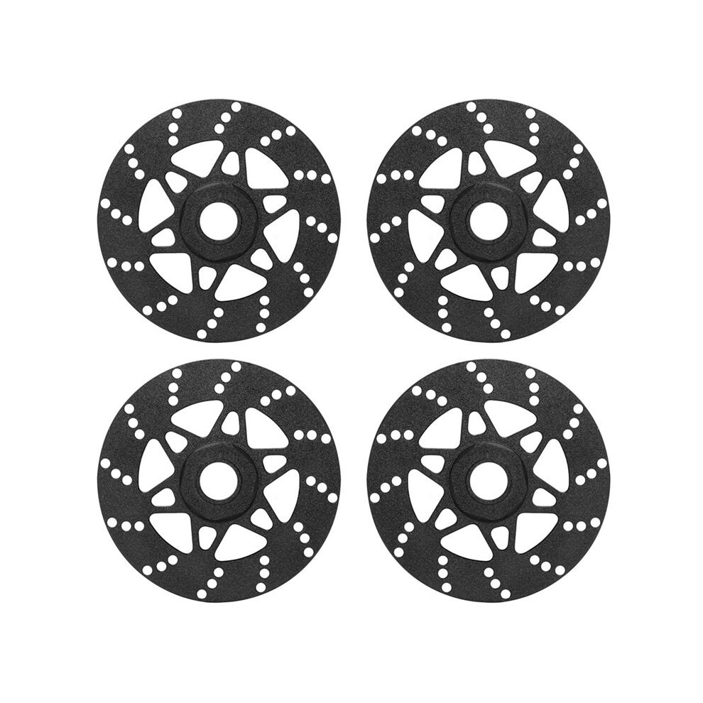 4Pcs Whirlwind Brake Disc Wheel Hex Hub 17Mm For Arrma 1/7 Infraction Limitless Felony 1/8 Typhon Rc Upgrade Parts Black 6133606743362