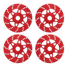 4pcs Whirlwind Brake Disc Wheel Hex Hub 17mm for Arrma 1/7 Infraction Limitless Felony 1/8 Typhon RC Upgrade Parts Red