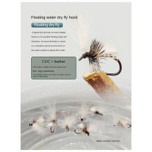 CDC Small Bite Hook LY022 Luya Fly Fishing Bait Esca Finta Amo per Mosche