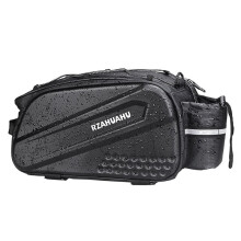 RZAHUAHU Bike Rack Bag, Waterproof EVA Hard Shell Bike Bag 10L for Bicycle Rear Rack, for Cycling, Commuting, Outdoor Hiking