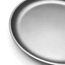 Patelnia z Czystego Tytanu, Przenośna Płyta, Odpowiednia na Kemping, Piesze Wycieczki i Pikniki - Trwały Pojemnik na Żywność