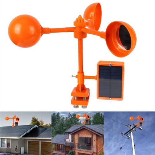 Garden Vegetable Patch Ultrasonic Solar Bird Repeller 360 Degree Rotating Reflector Bird Repeller Windmill Device 2