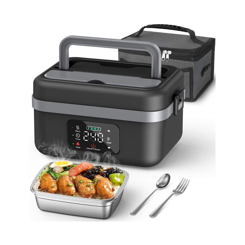 Cordless Electric Lunch Box For Adults, 16000Mah Rechargeable Self-Heating Food Warmers For Office Car Outdoor Eu Plug 6033079423405
