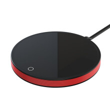 Coffee Mug Warmer Thermal Coaster Water Cup Heating Pad for Desk Home Office Milk Tea Water Heating Red & Black EU Plug