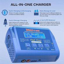 B6AC 80W Lipo Battery Charger RC Balance Charger for 1S-6S LiPo Life Li-Ion 1-15S NiCD NiMH PB Battery US Plug