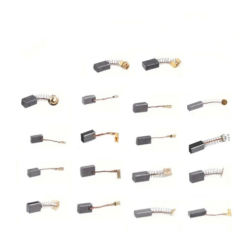 90Pcs 18 Sizes Electric Motor Carbon Brushes Replacement for Hammer Drills Circular Saws Power Tool