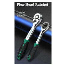 TUOSEN 72-Tooth Quick Release Ratchet Wrench- Multi-Function Hand Tool for Auto Repair & Maintenance 14834