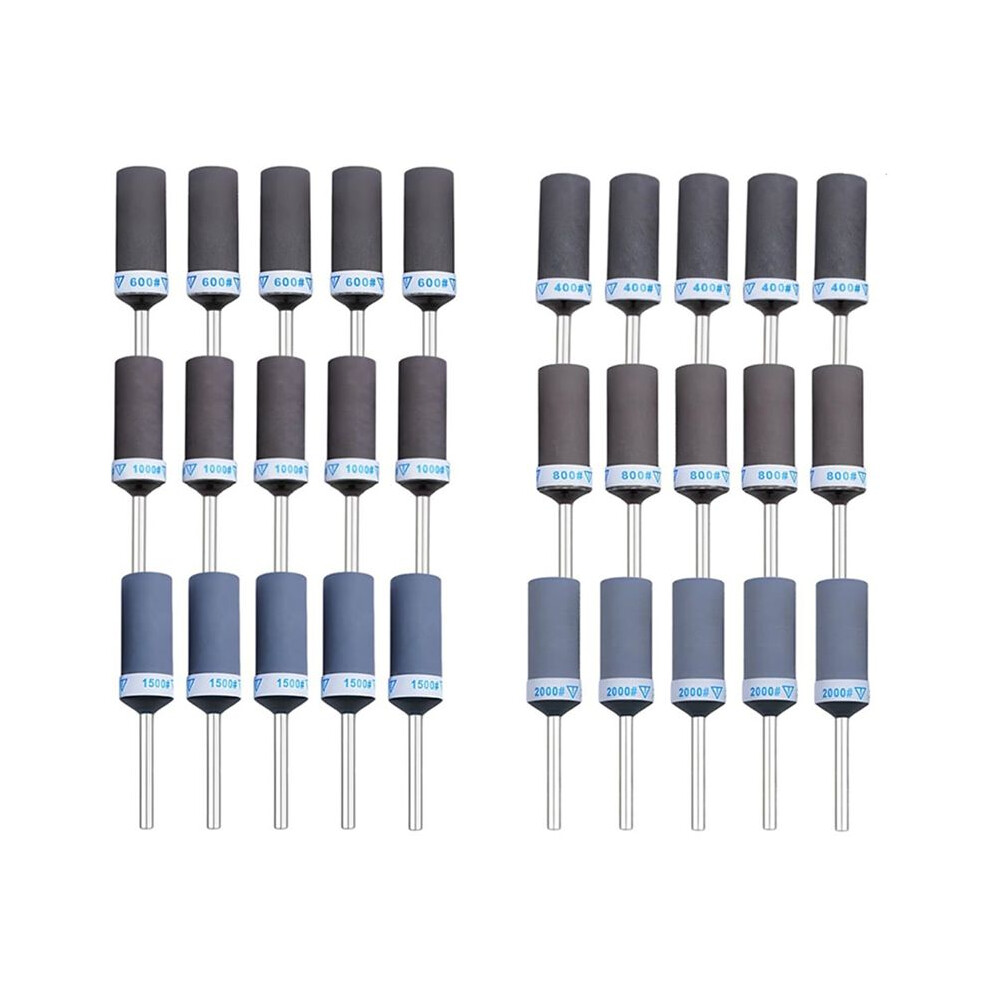 30Pcs Sanding Drums For Rotary Tools Accessories, Sanding Bits Kit For Sanding Bands With 1/8 Inch Shank 4712257202514