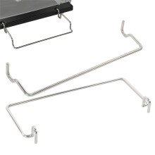Stainless Steel Folding Table Accessory and Integrated Hook Designed for IGT Use 0.5 Unit Shelf
