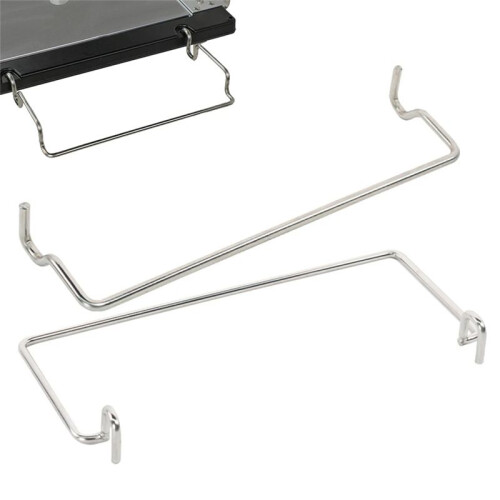 Stainless Steel Folding Table Accessory and Integrated Hook Designed for IGT Use 0.5 Unit Shelf