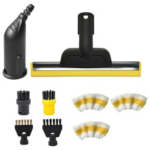 For SC1 SC2 SC3 SC4 SC5 Steam Cleaner Accessories Round Brush Joint Brushes Window Squeegee Microfibre Cloth