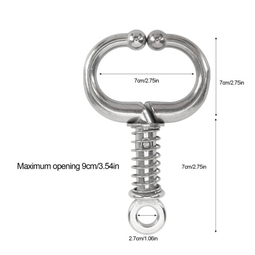 Rinder-Nasenring Medium Edelstahl - Spring 1